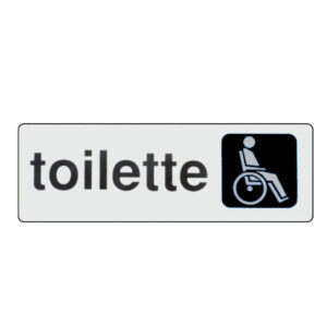 10 Pezzi Etichetta Toilette Disabili          15x 5 Adesiva